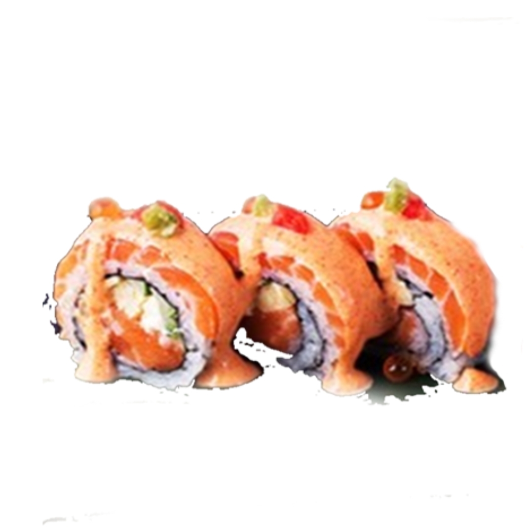 Salmon cheese roll