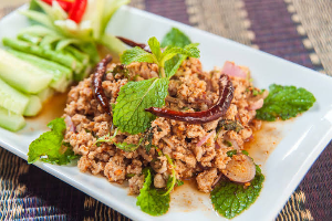 ลาบหมู  酸辣拌肉末 