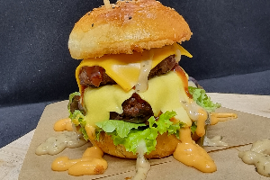 Double Cheese Burger Pork