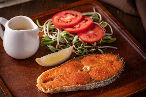 Grilled Salmon Steak