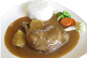 ข้าวหน้าไก่อบ (Roast Chicken With Rice)