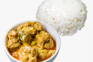 ข้าวพะแนงหมูกระดูกอ่อน (Spare Ribs Panang Curry with Rice)