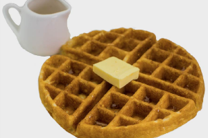 วาฟเฟิลเนยและน้ำผึ้ง (Plain Waffle)