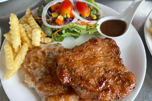 สเต็กคอมโบ 2 หมู