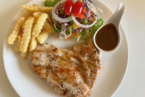 สเต็กไก่พริกไทยดำ