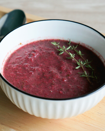 Red Spinach Cauli Soup