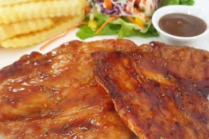 สเต็กคอมโบ 2 ไก่