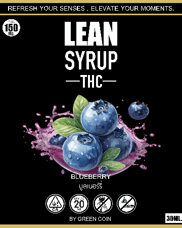LEAN BLUEBERRY SYRUP THC 30 ML.