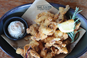 Salt and pepper squid Tartar sauce 