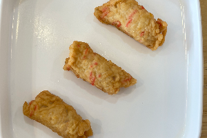 ลูกชิ้นปูอัดทอด / crab nugget
