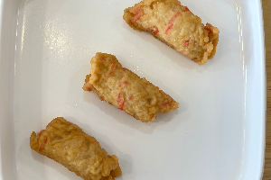 ลูกชิ้นปูอัดทอด / crab nugget