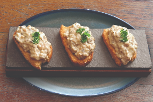 Baguette with Stir fry mushroom and Cheese