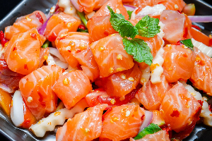 ยำแซลมอน | Spicy Salmon Salad