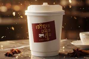 นมสดคาราเมลร้อน | Hot Caramel Milk