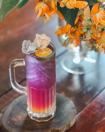 น้ำอัญชันตะไคร้มะปี๊ดน้ำผึ้ง