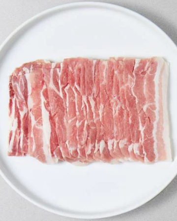 หมูสามชั้นสไลด์