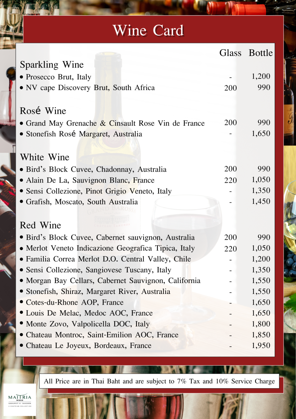 Wine List