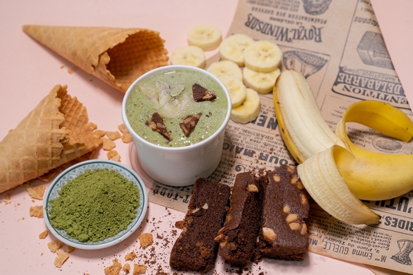 Matcha Banana ฺBrownie Softcream