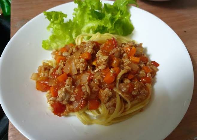 สปาเก็ตตี้หมูสับ