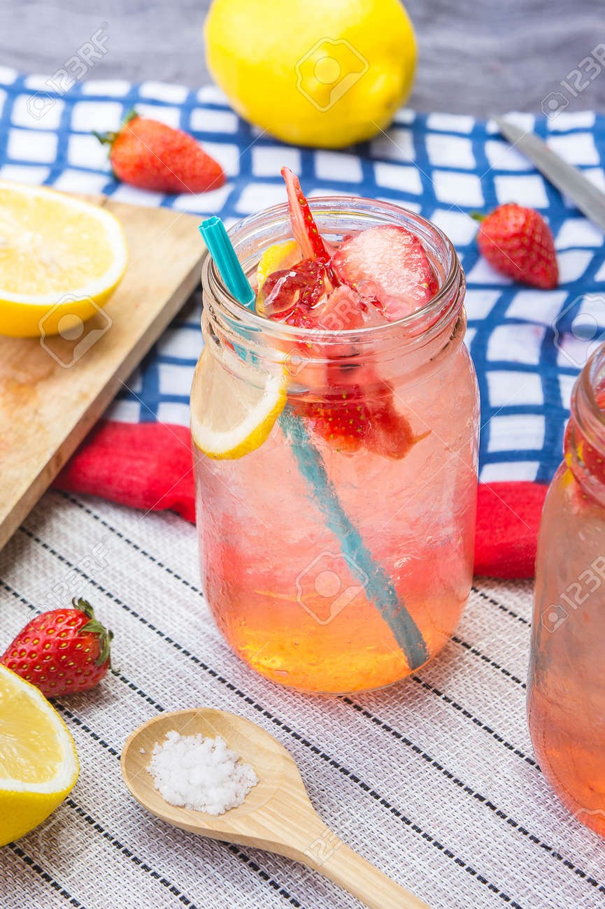 Strawberry Lemonade Soda