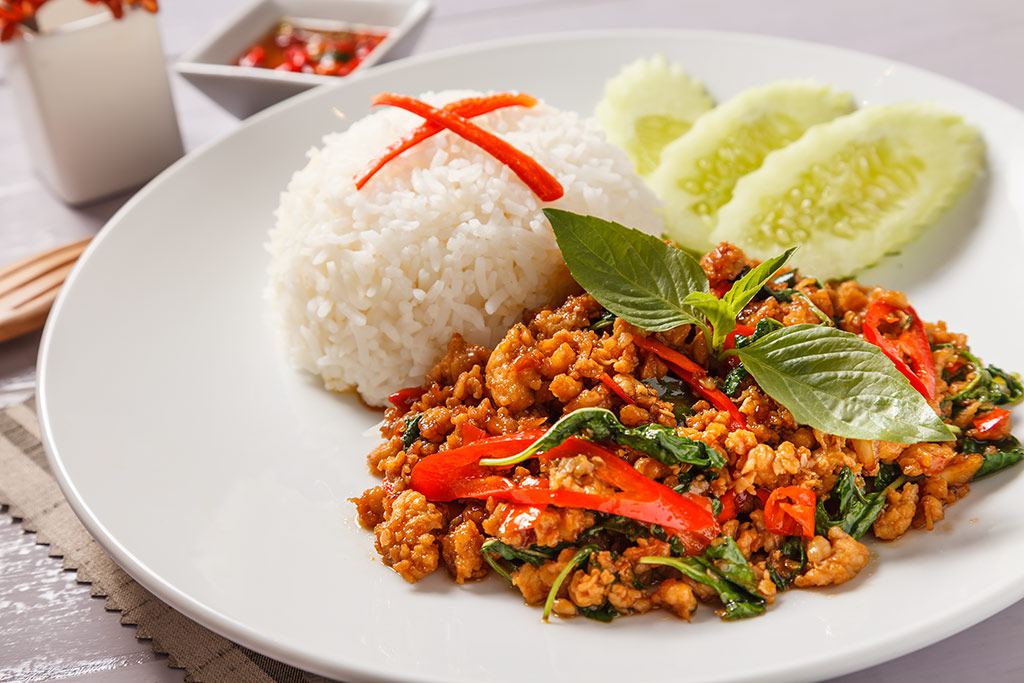 ข้าวกะเพราหมูสับ