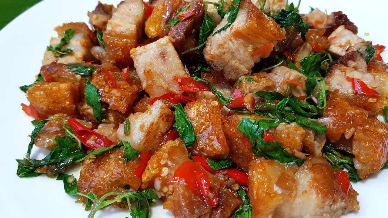 ข้าวกะเพราหมูกรอบ