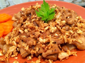 หมูทอดกระเทียม [กับข้าว]