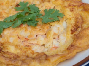 ไข่เจียวกุ้งสับ [กับข้าว]