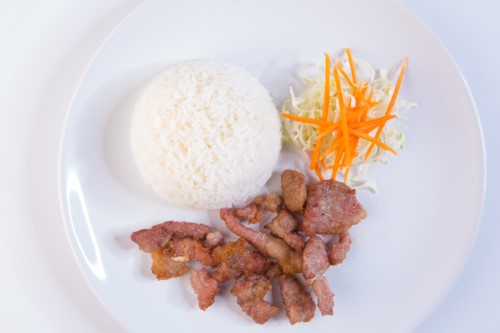 ข้าวหน้าหมูย่าง