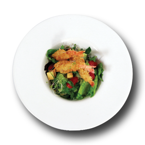 34. Crispy shrimp salad : สลัดผักกุ้งกรอบ :
