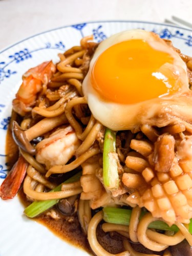 ผัดหมี่ฮกเกี้ยน กุ้ง