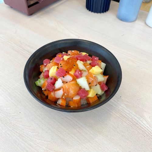 ข้าวหน้าด้งรวม + ซุปมิโสะ