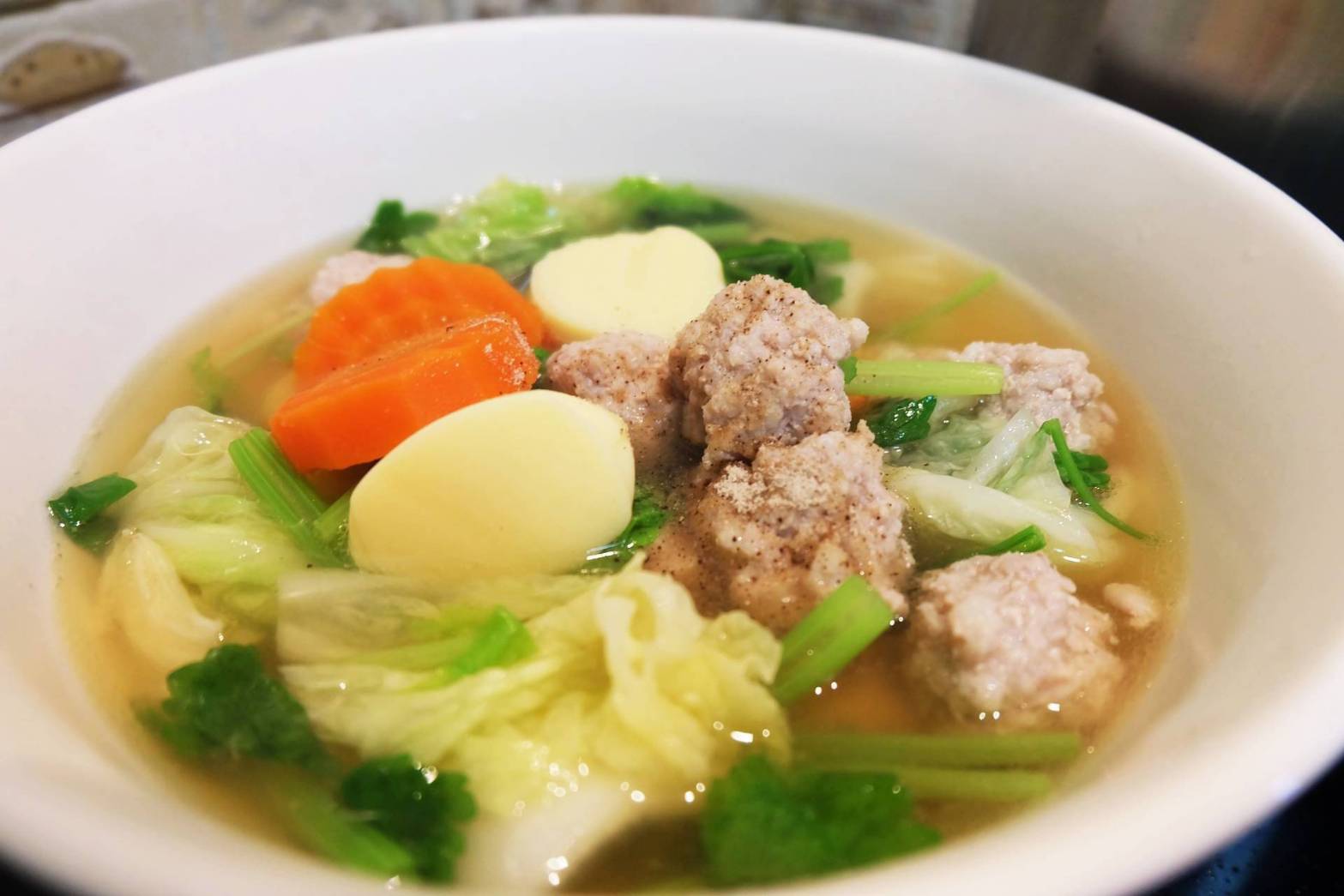 แกงจืดเต้าหู้หมูสับ