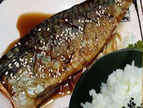 ข้าวปลาซาบะย่างซีอิ้ว