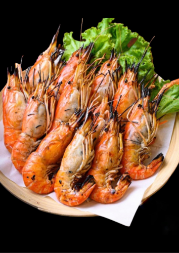กุ้งเผา ไซส์ L 1 kg.