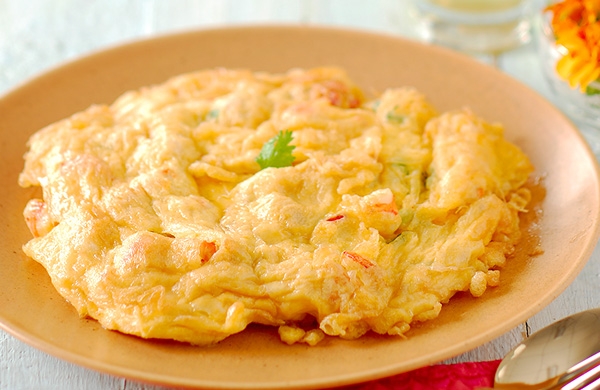 ข้าวไข่เจียวกุ้งสับ