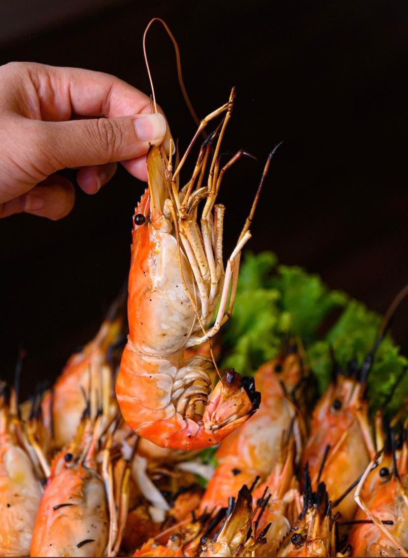 กุ้งเผา ไซส์ XL 1/2 kg.
