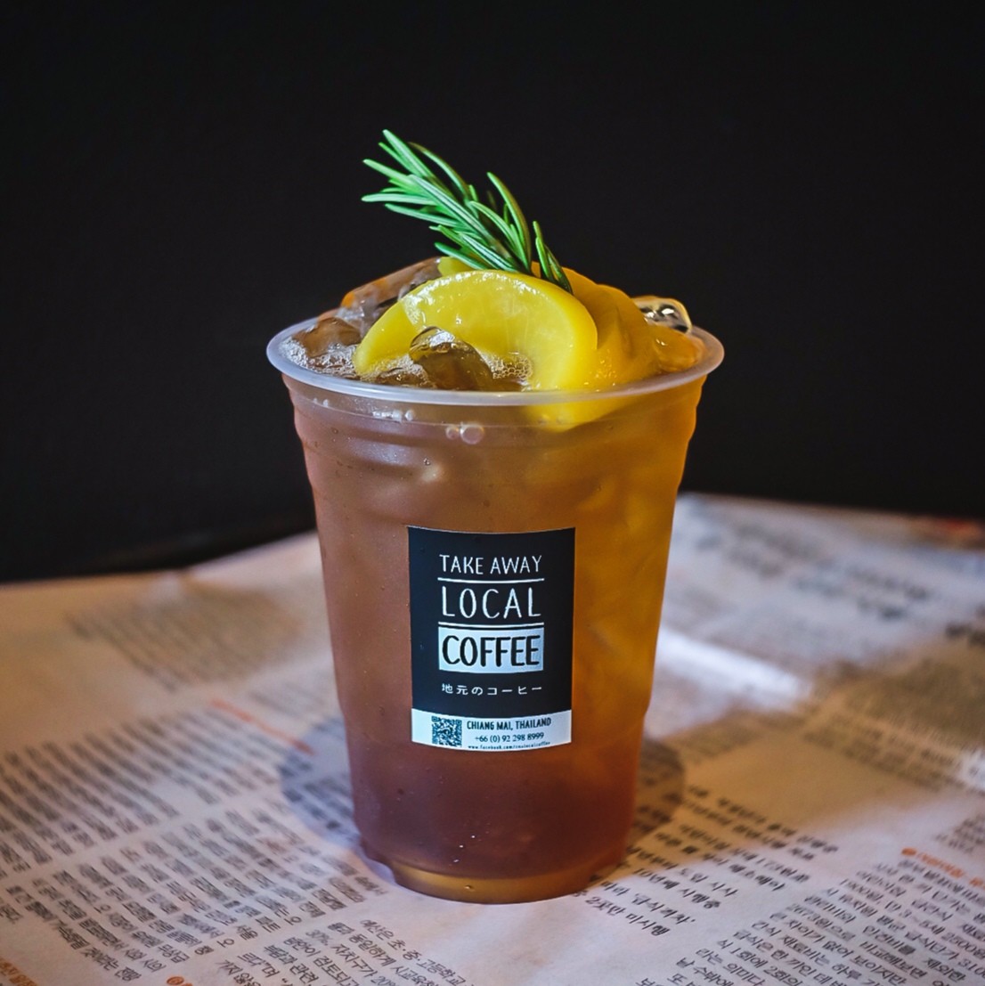 Peach iced tea (ชาพีช)