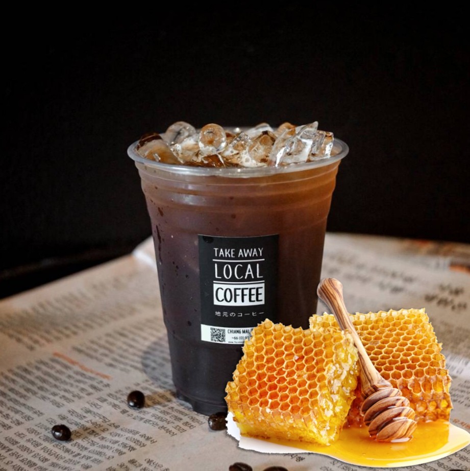 Iced Americano honey (อเมริกาโน่น้ำผึ้ง)