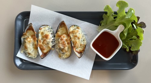 หอยนิวซีแลนด์อบชีส