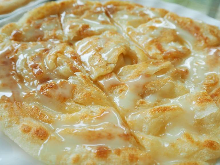 โรตีธรรมดา ไม่ใส่นม