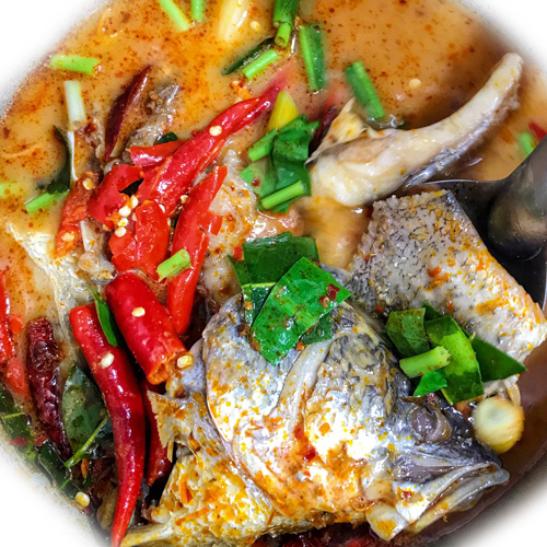 ปลากะพง ต้มยำ