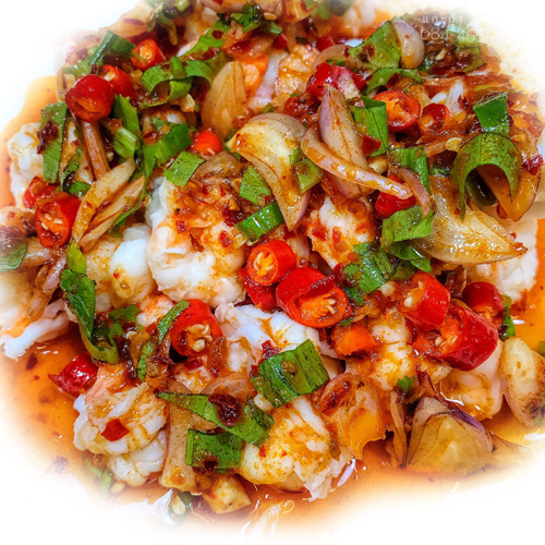 พล่า กุ้ง