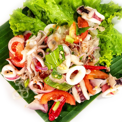 ยำวุ้นเส้น หมึก