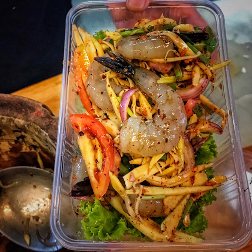 ตำมะละกอ | กุ้งดอง (น้ำปลากวน)