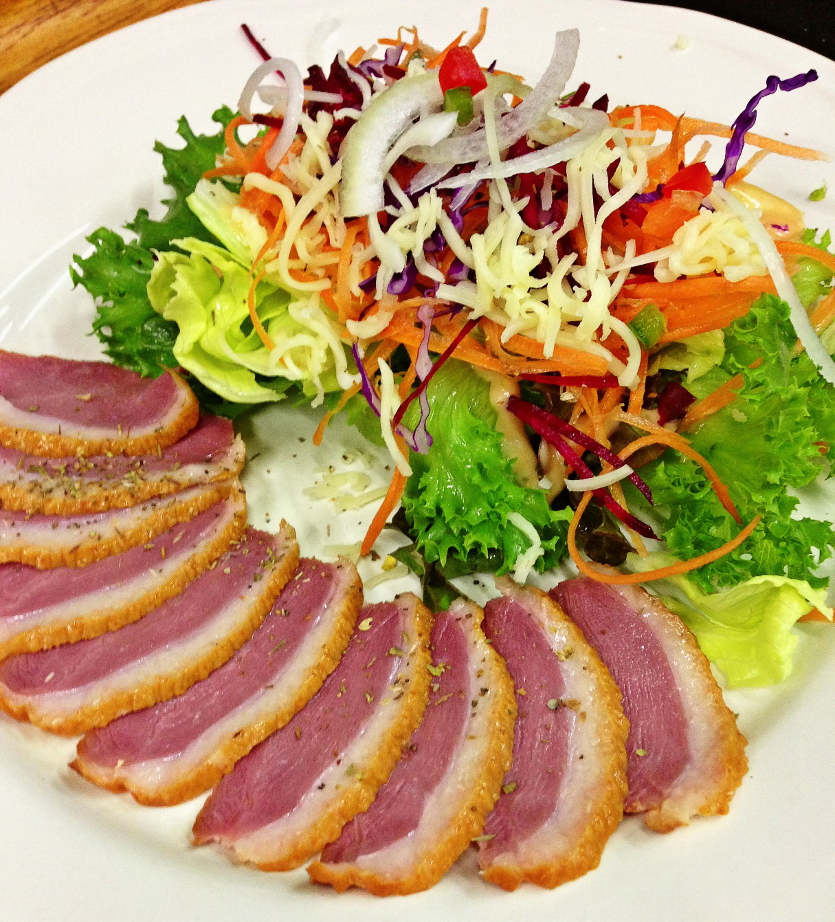อกเป็ดรมควัน สลัด