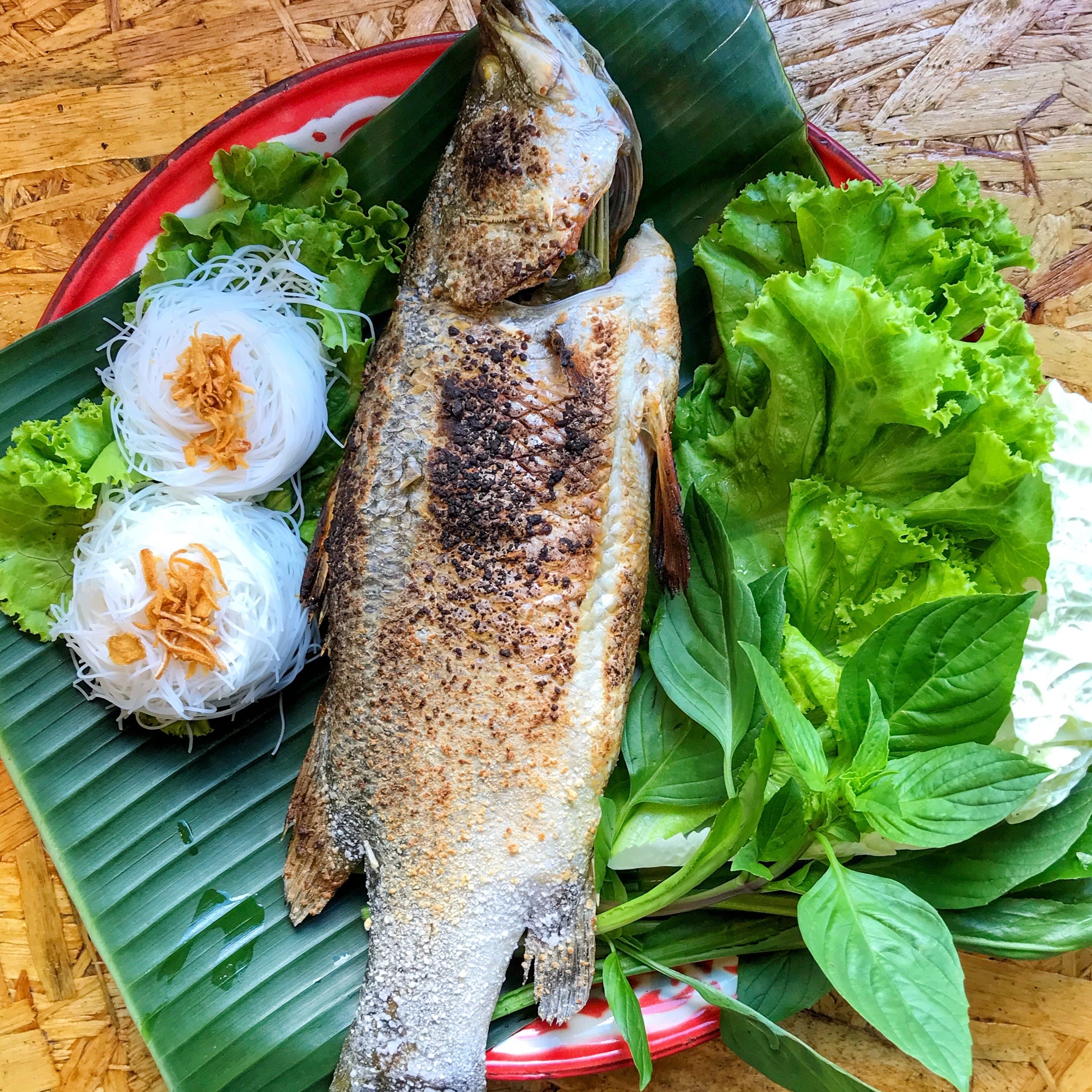 เมี่ยงปลาเผา | กะพง (รับจอง)