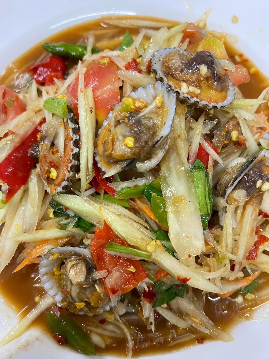 ตำหอยแครง 