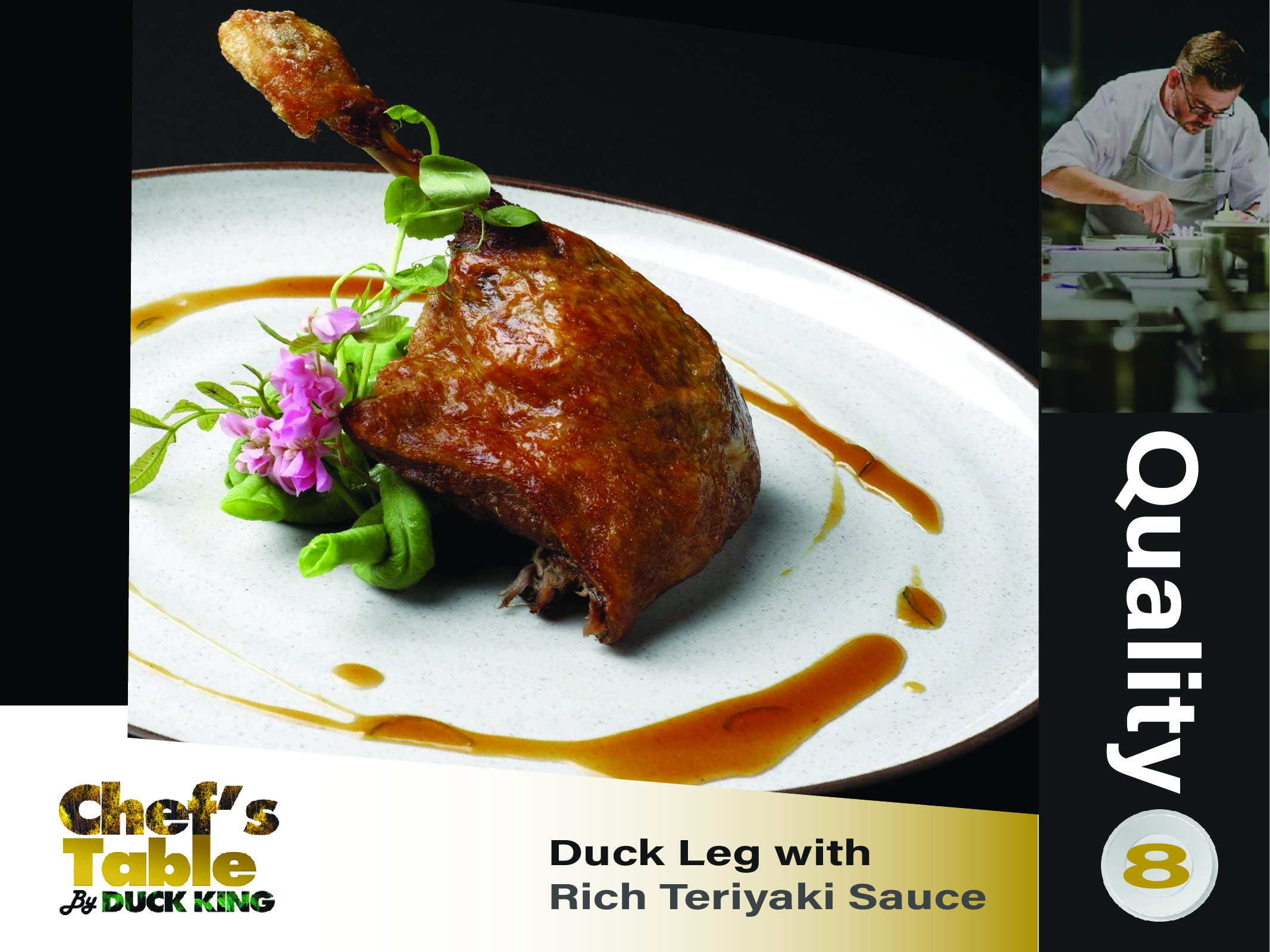 Duck Leg with Rich Teriyaki Sauce