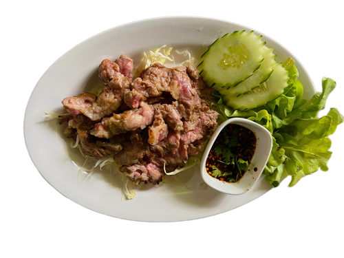 เนื้อย่างแจ่วเพี้ย